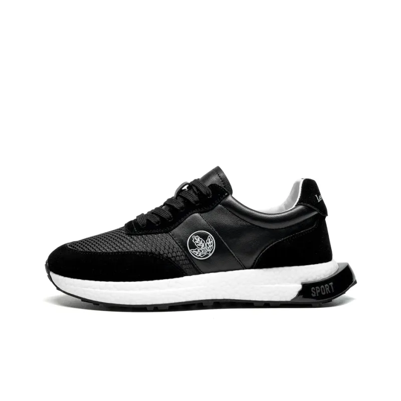 LEAVELAND Microfiber Leather Cow Suede Breathable Height Increasing Sports Casual Shoes Men's-5