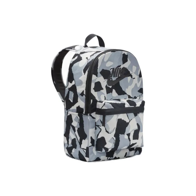 Nike Heritage Fabric Backpack Regular Unisex Coal Black/Phantom Gray White/Black-1