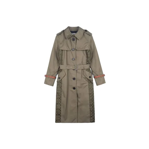 COACH Trench Coats Women's Laurel Green