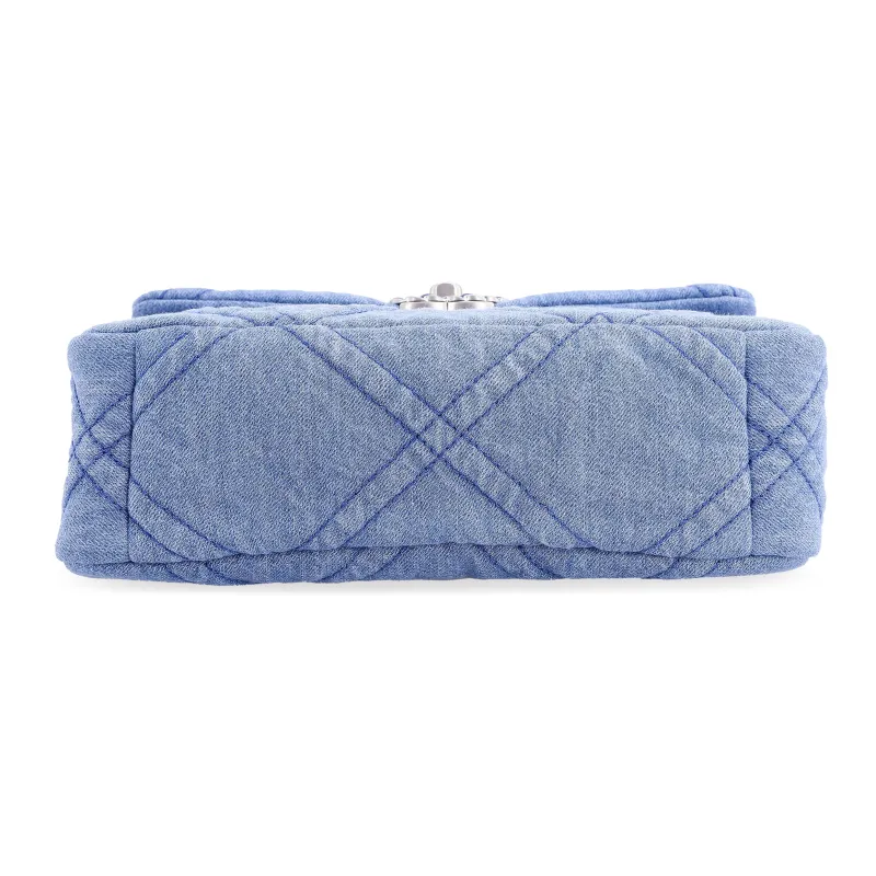 CHANEL 19Bag Denim Crossbody Bags Unisex Light-3