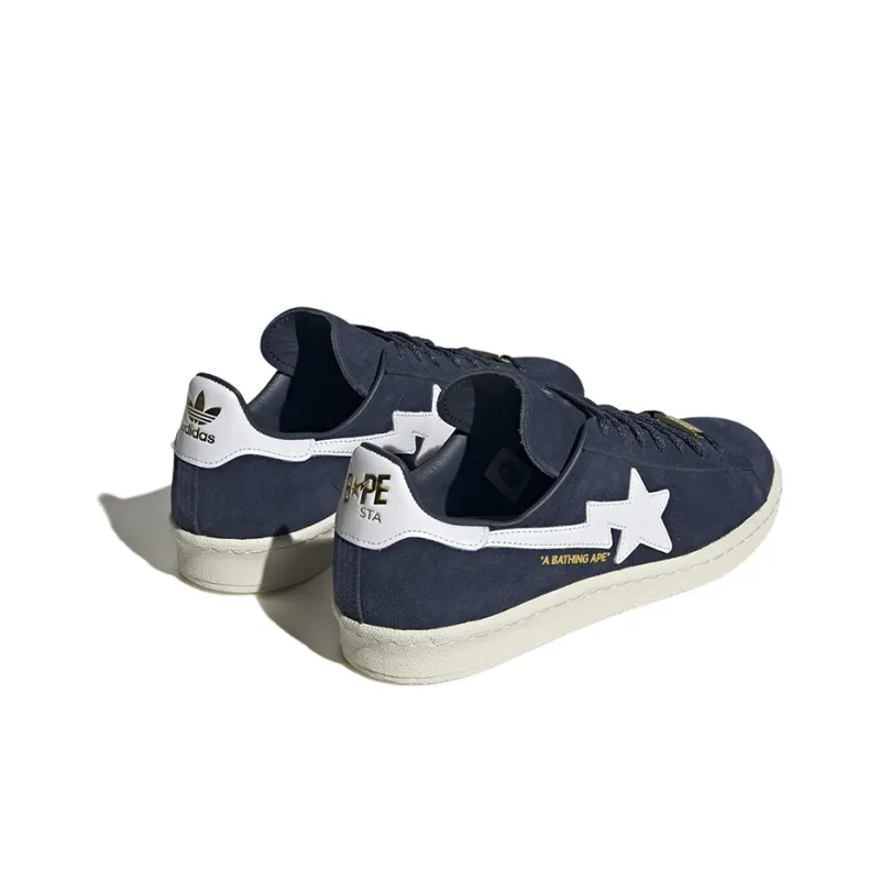 Campus Bape X Adidas Originals 80s '30th Anniversary Navy'-4