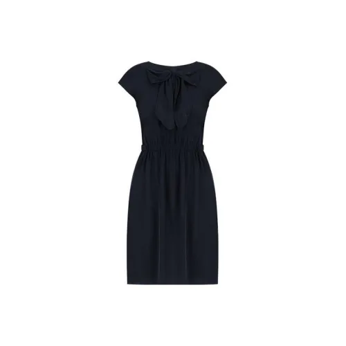 EMPORIO ARMANI Short-Sleeved Dresses Women's Midnight Blue