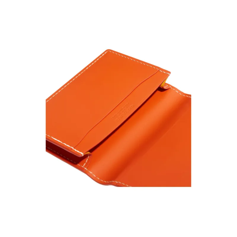 GOYARD MALESHERBES Canvas With Leather Card Holder Unisex Orange-2