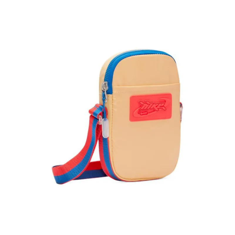 Nike Heritage Fabric Shoulder Bag Women's Celestial Gold/Celestial Gold/Bright Dark Red-1