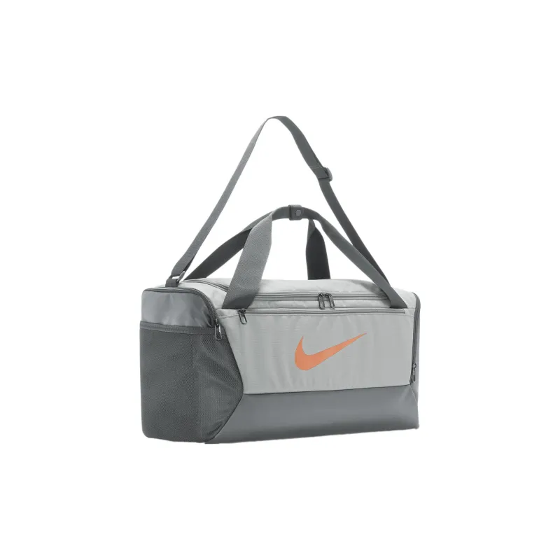 Nike Fabric Training Luggage Bag Gym Bag Unisex Light Smoke Gray/Smoke Gray/Psychedelic Orange-1