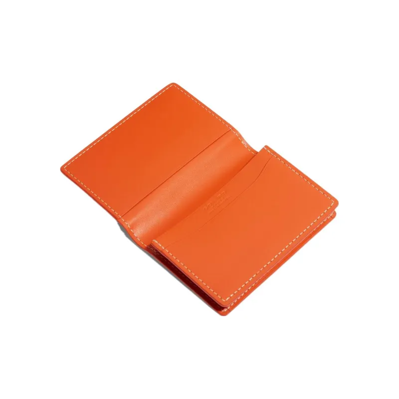 GOYARD MALESHERBES Canvas With Leather Card Holder Unisex Orange-1