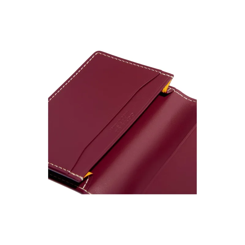 GOYARD MALESHERBES Canvas With Leather Card Holder Unisex Burgundy-2