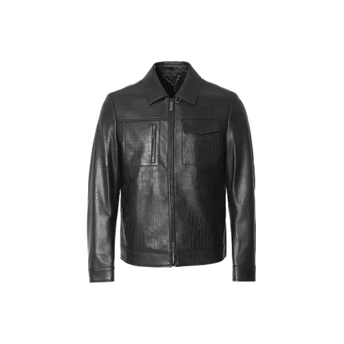 RARE Leather Jackets Men Black