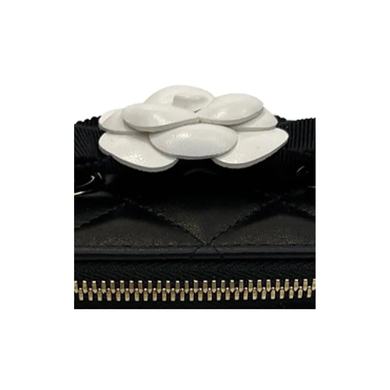 CHANEL Sheepskin Dressing Bag, Shoulder Bag, Crossbody Bag Women's Black-4