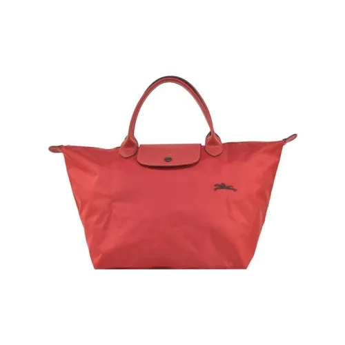 LONGCHAMP Le Pliage Club Canvas Dumpling Bag Canvas Bag Handbag Medium Size Women's Red