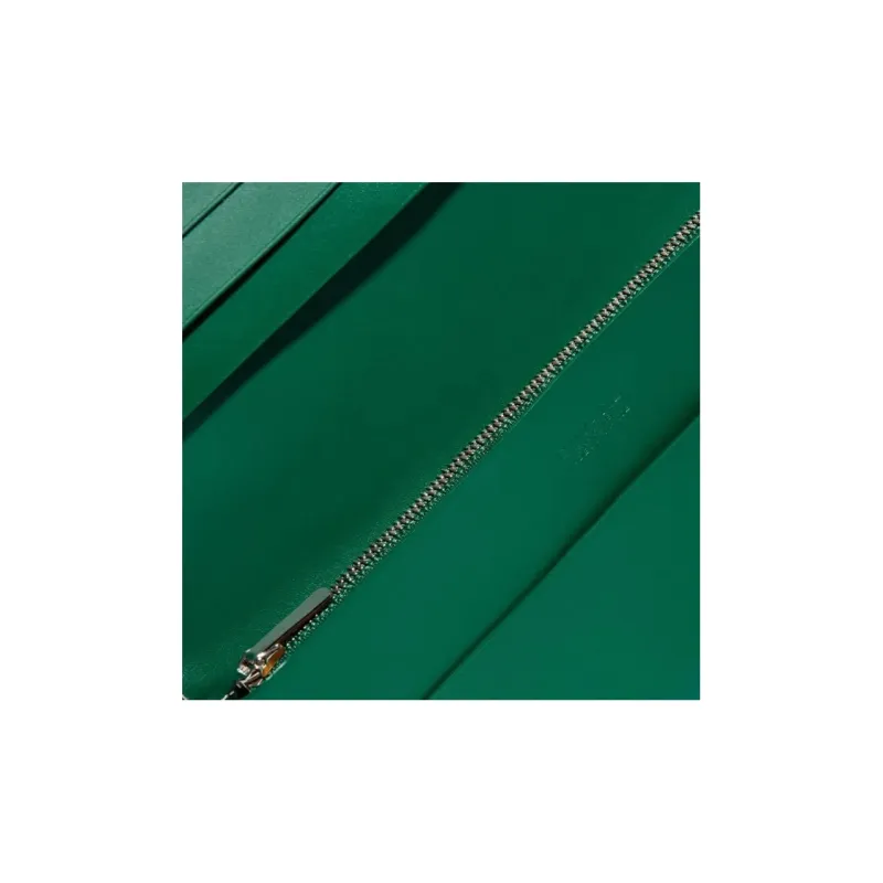 GOYARD RICHELIEU Canvas With Leather Wallet Unisex Green-2