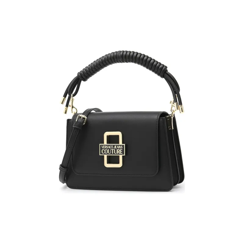 VERSACE JEANS COUTURE Leather Handbags Crossbody Bags Medium Size Women's Black-2