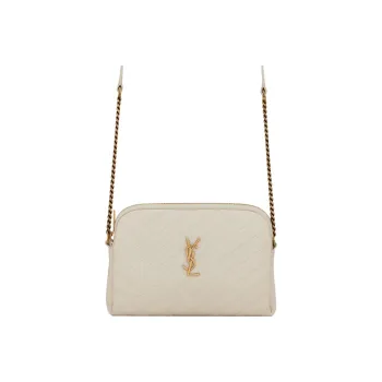 SAINT LAURENT GABY Quilting Sheepskin Shoulder Bag, Crossbody Bag Regular Women's White