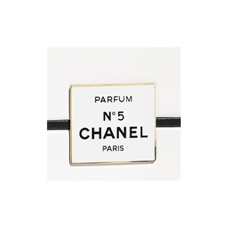 CHANEL Lambskin Shoulder Bag Crossbody Bag Mini Women's White Black Multicolor-4