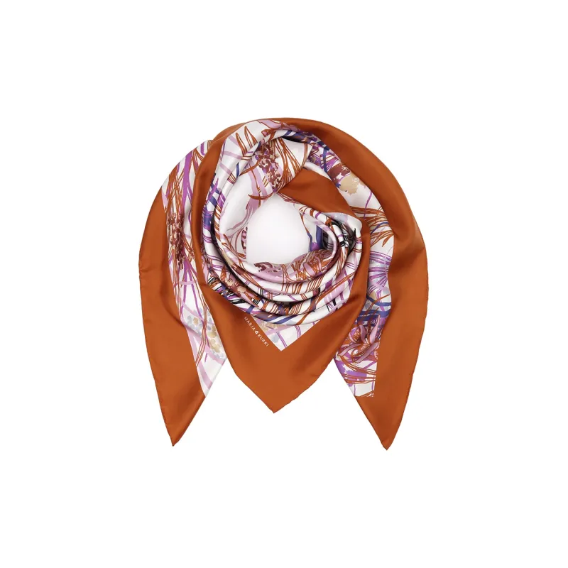 MARJAKURKI Silk Scarves Women's-1