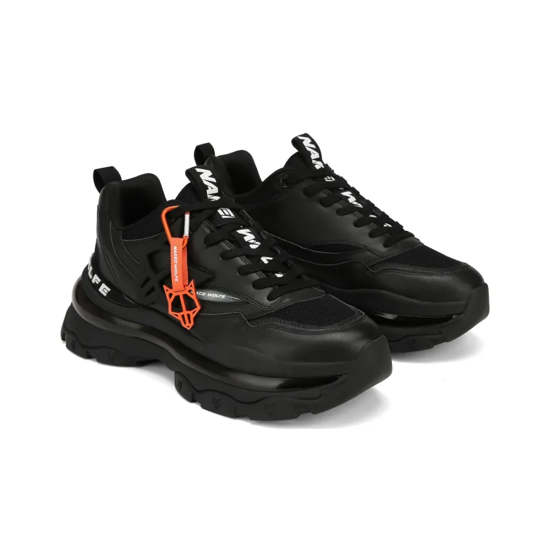 Naked Wolfe Spring Low Top Sports Casual Shoes Men's Black-1