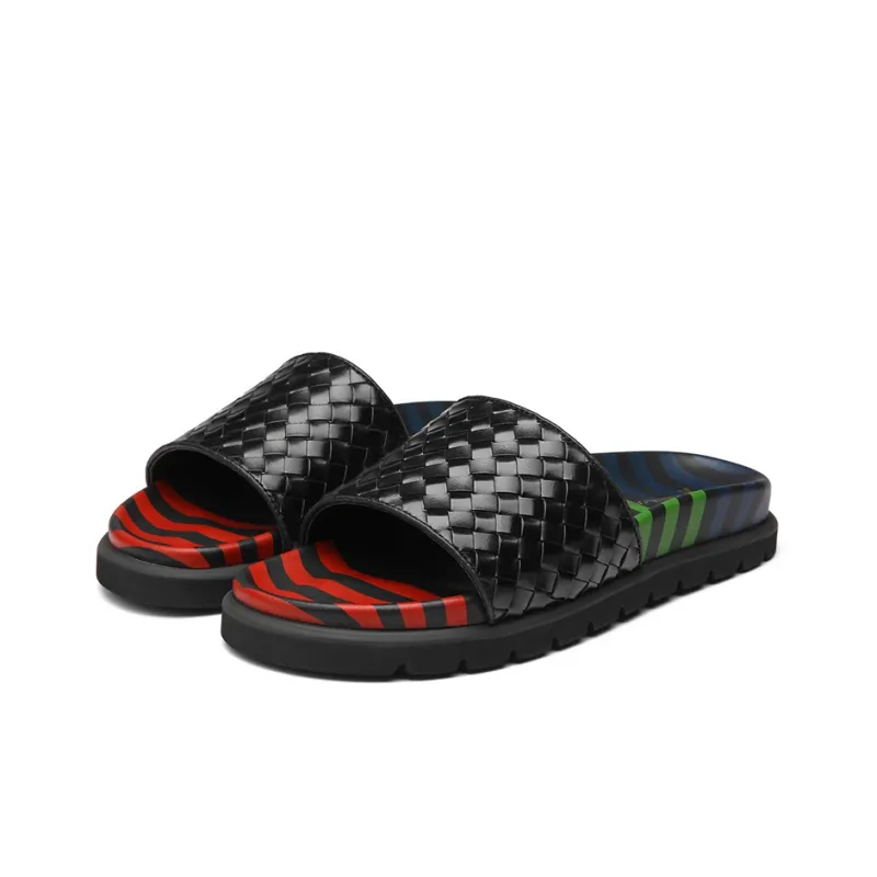 ROBERTA DI CAMERINO EVA Abrasion Resistant Slide Slippers Men's Black-2