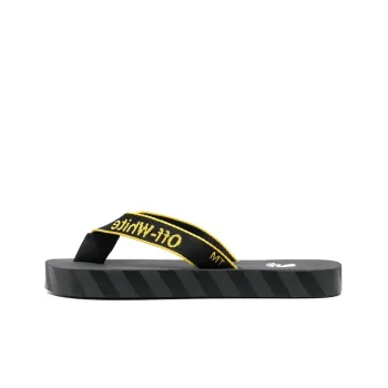 OFF-WHITE Rubber Sole Slip-Resistant Stylish Sandals Men's Black