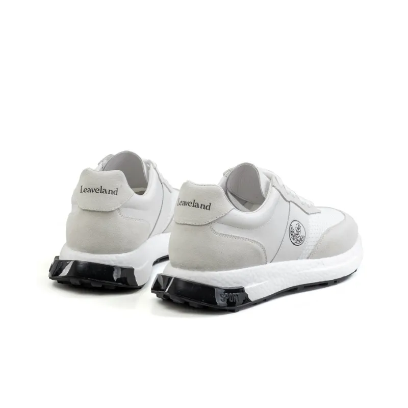 LEAVELAND Microfiber Leather Cow Suede Breathable Height Increasing Sports Casual Shoes Men's-1