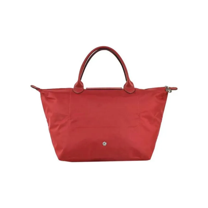 LONGCHAMP Le Pliage Club Canvas Dumpling Bag Canvas Bag Handbag Medium Size Women's Red-1