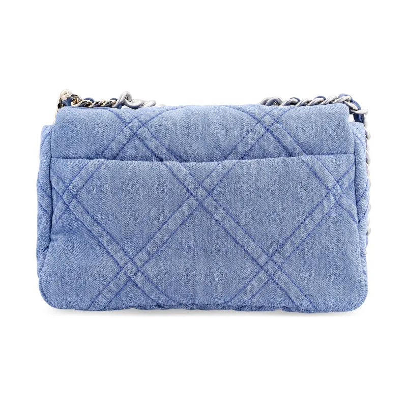 CHANEL 19Bag Denim Crossbody Bags Unisex Light-2