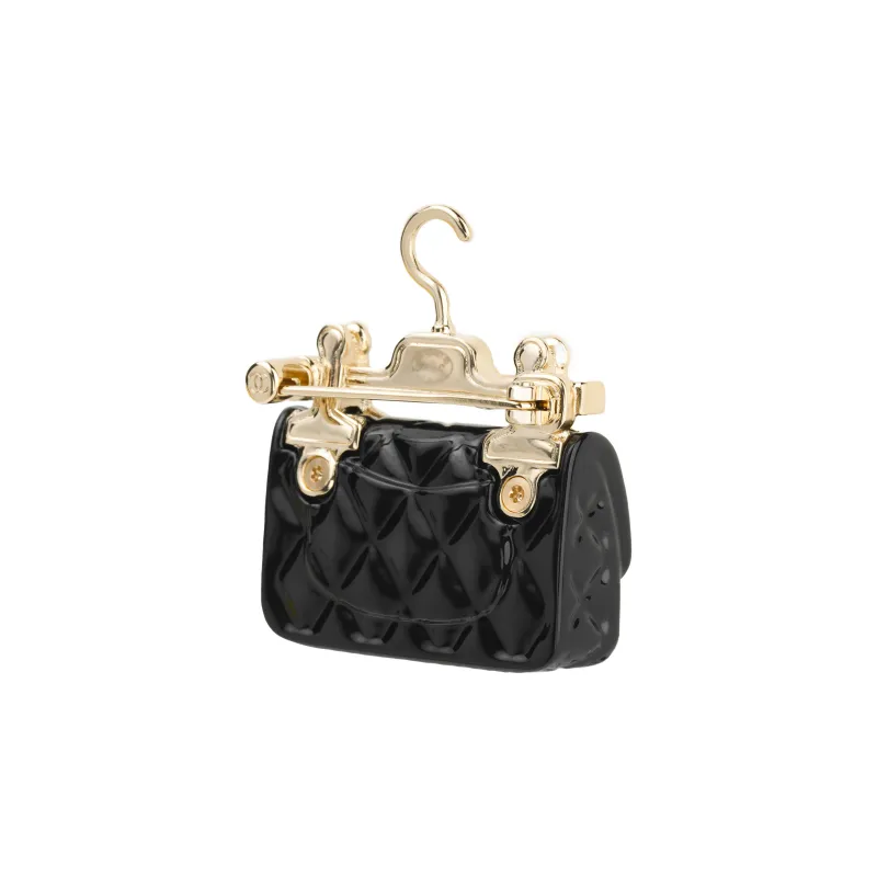 CHANEL Coco Brooches Women's Black-1