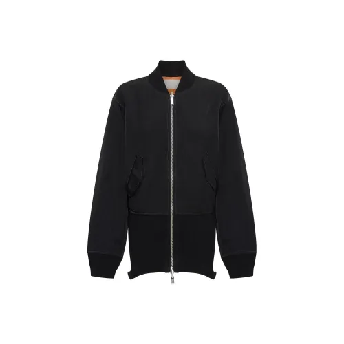 DION LEE Convertible Ribbed-panel Bomber Jacket