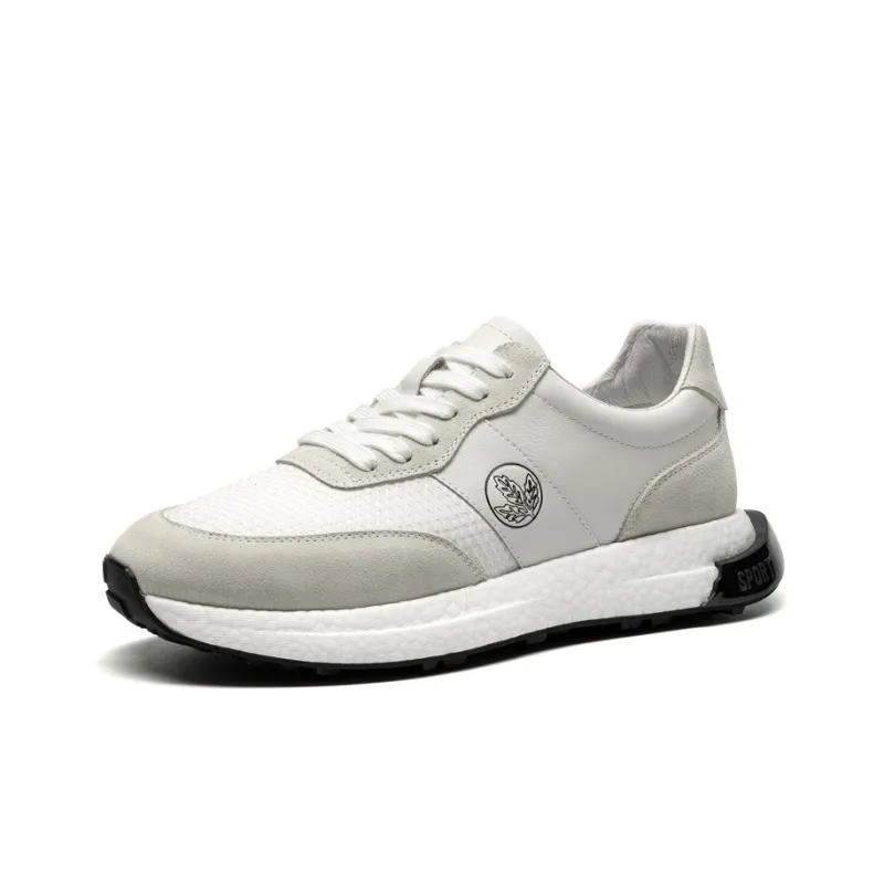 LEAVELAND Microfiber Leather Cow Suede Breathable Height Increasing Sports Casual Shoes Men's-2