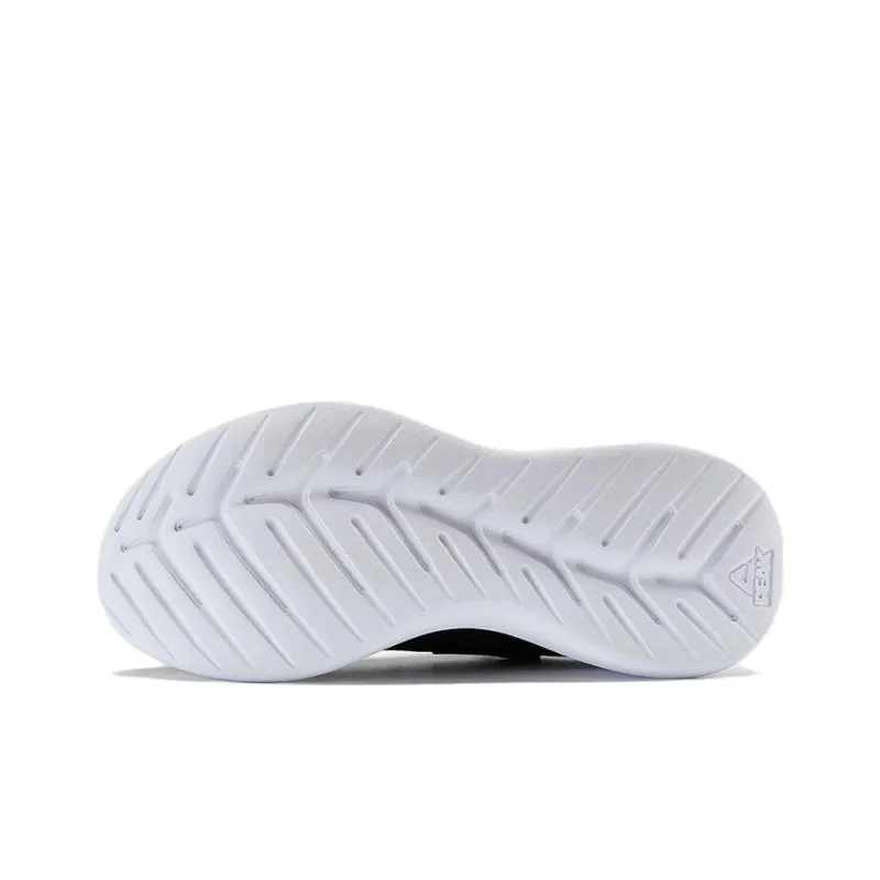 PEAK Qingyi Anti Slip And Wear Resistant Breathable Low Top Running Shoes Women's Black White-4