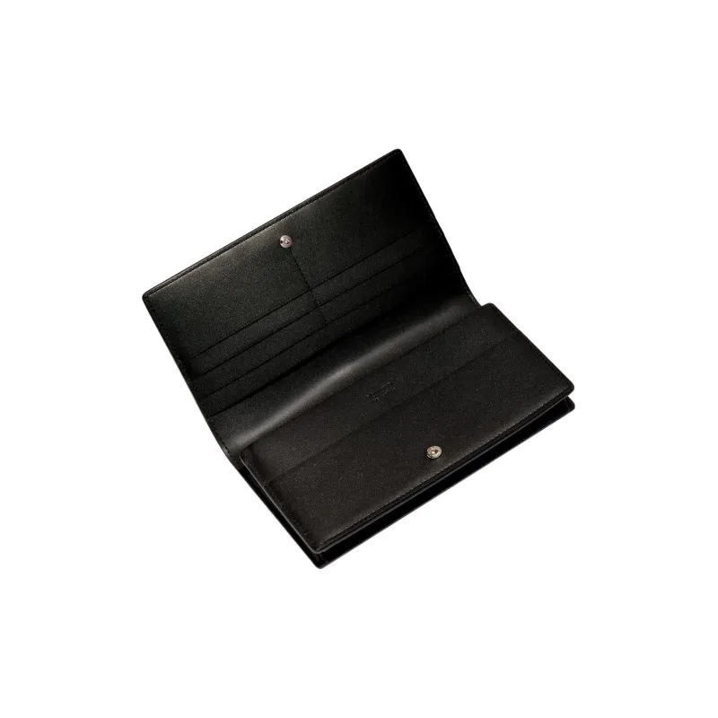 GOYARD RICHELIEU Canvas With Leather Wallet Unisex Black-1