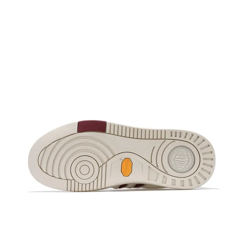 Palladium Low Top Skateboard Shoes Women's White Red-4