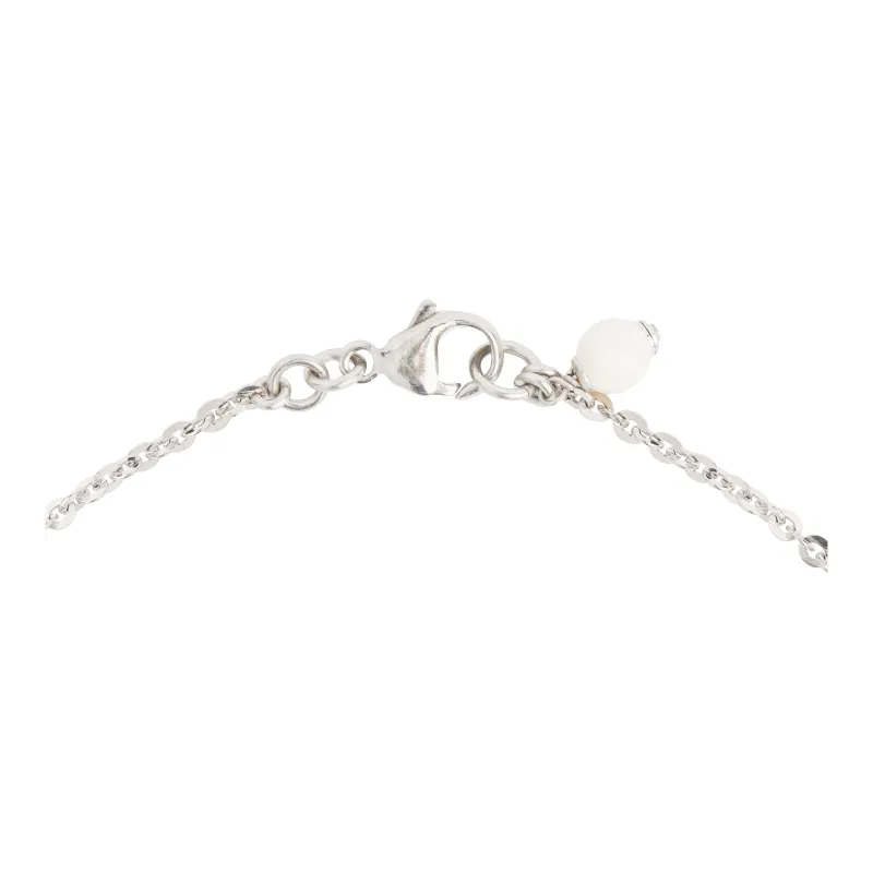 CHANEL Laces Necklaces Women's Silver-1