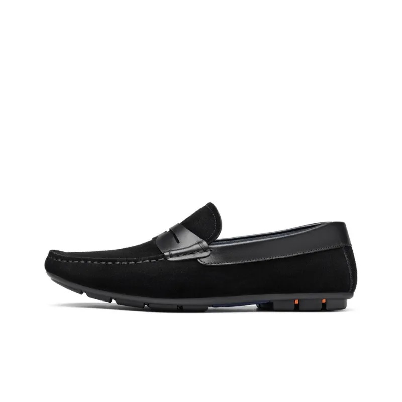 ROBERTA DI CAMERINO Cow Suede Men's Casual Shoes Men's Black-0
