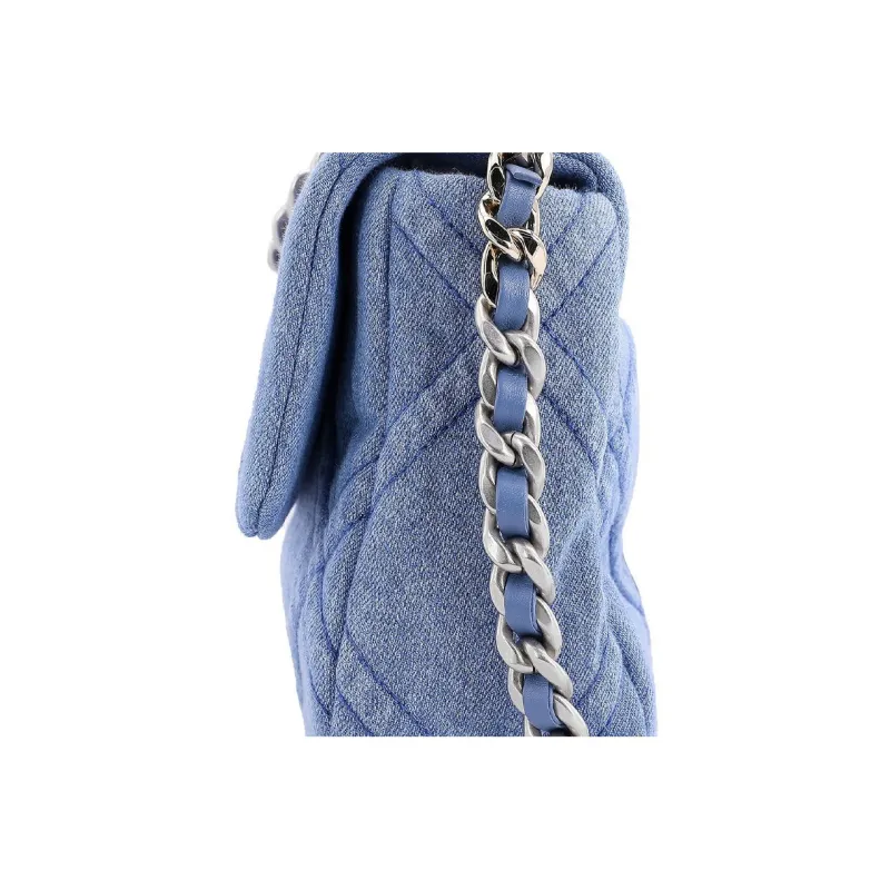 CHANEL 19Bag Denim Crossbody Bags Unisex Light-5