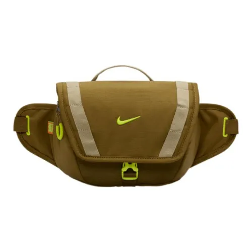 Nike Fabric One Shoulder Crossbody Fanny Pack Regular Unisex Olive Green