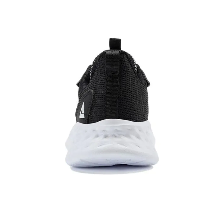 PEAK Qingyi Anti Slip And Wear Resistant Breathable Low Top Running Shoes Women's Black White-3