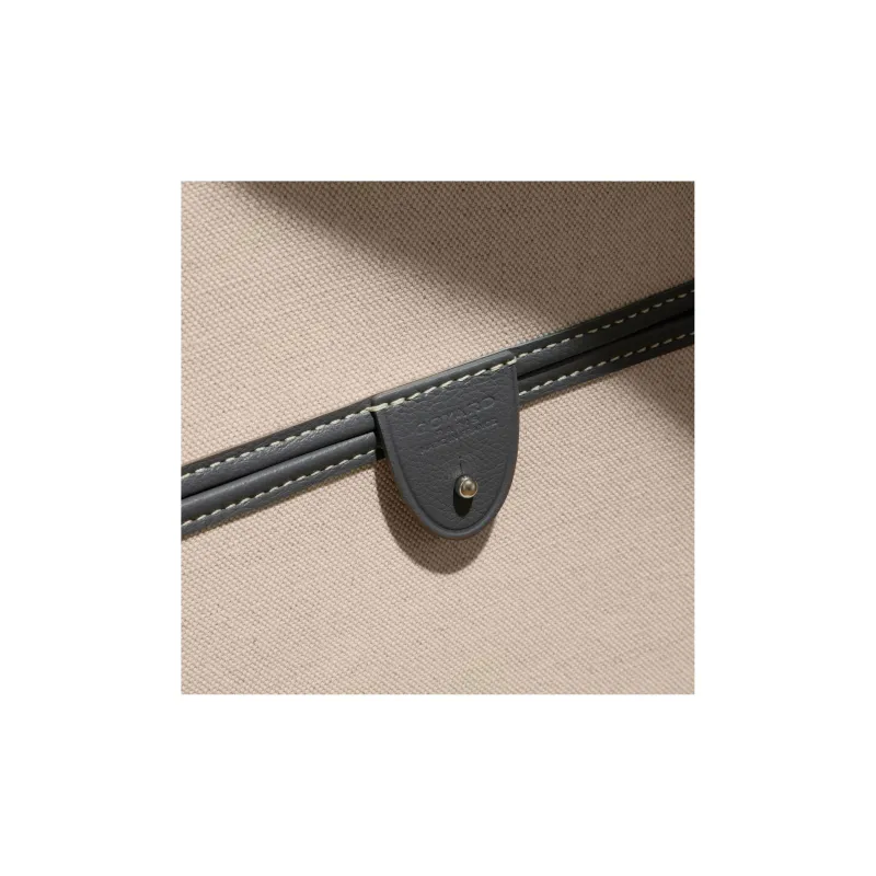 GOYARD Artois Canvas With Leather Tote Bag Shopping Bag Shoulder Bags Handbags Large Size Unisex Gray-3