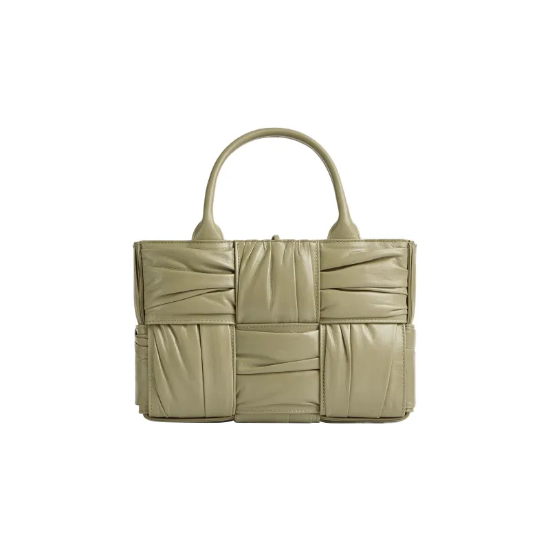 Bottega Veneta ARCO Cow Leather Tote Bag, Shopping Bag, Handbag Mini Women's Travertine Color-0