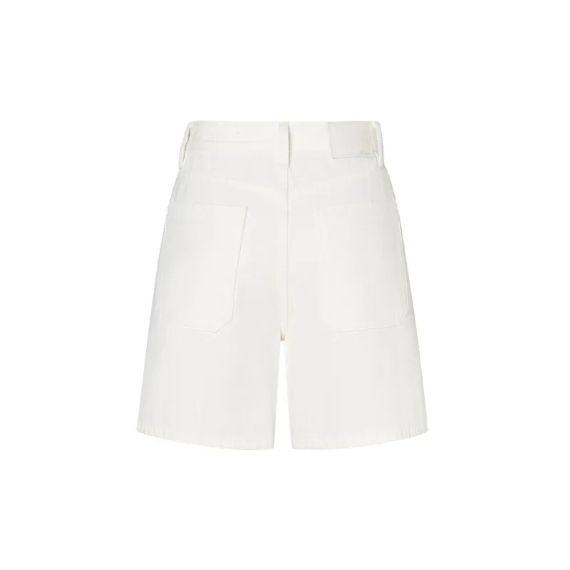 MO&CO Denim Shorts Women's Denim White-1