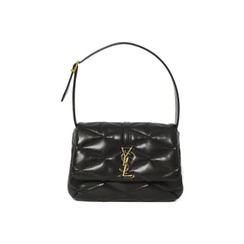 SAINT LAURENT Quilting Lambskin Handbag, Shoulder Bag Women's Black