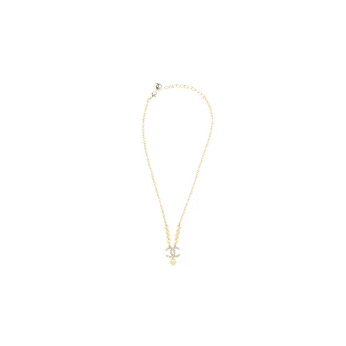 CHANEL Necklaces Women's Gold