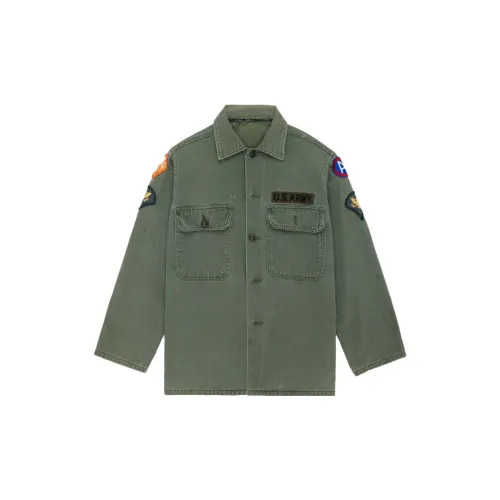 Alpha Industries Shirts Men Olive Green