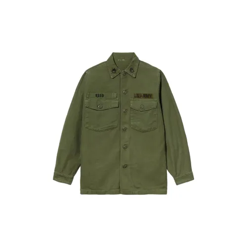 Alpha Industries Shirts Men Olive Green