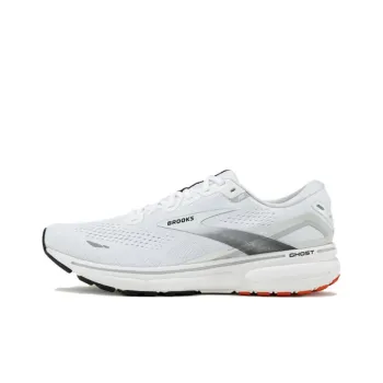 Brooks Ghost 15 Cushioning Wear Resistant Low Top Marathon Running Shoes Men's Gray