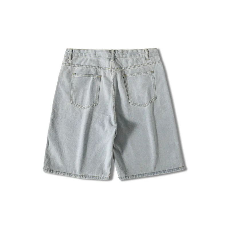 B.X Denim Shorts Unisex-5