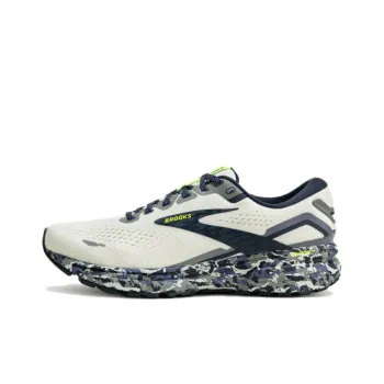 Brooks Ghost 15 Cushioning Wear Resistant Low Top Casual Running Shoes Men's Beige Gray