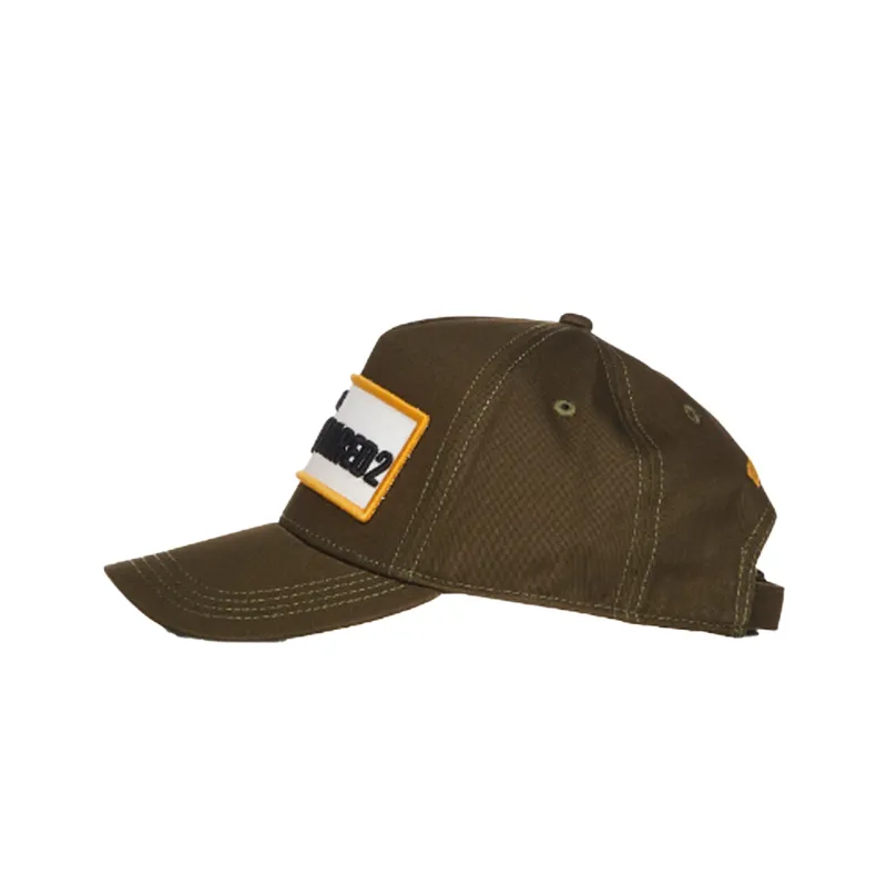 DSQUARED 2 Logo patch Cotton Cap-2