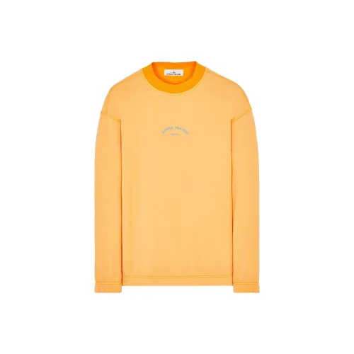 STONE ISLAND SS23 Marina Sweatshirts Men Orange