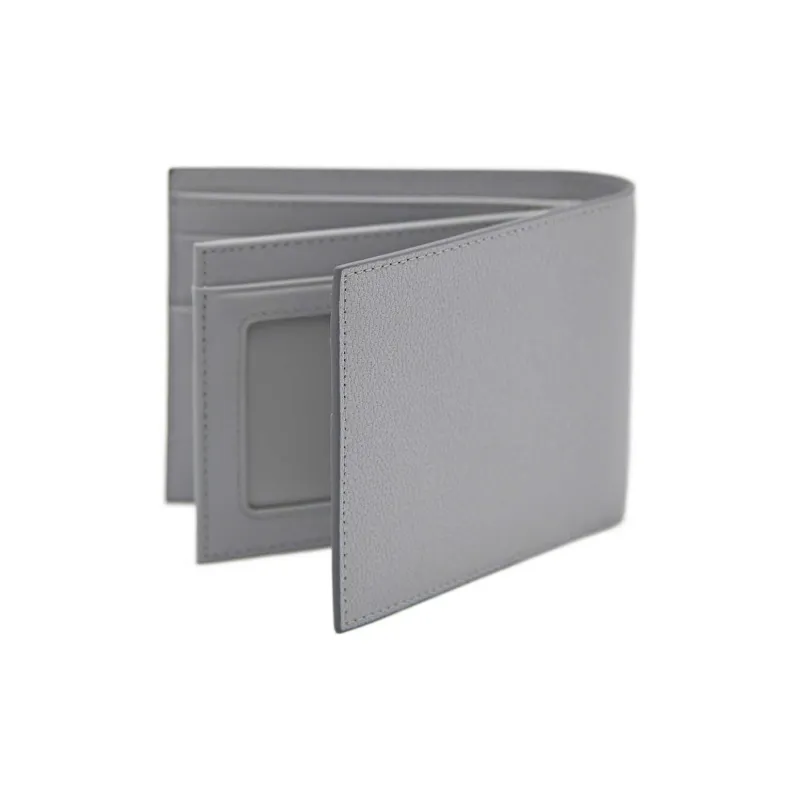 PEDRO Calfskin Wallet Men's Light Gray/Dark Blue-2