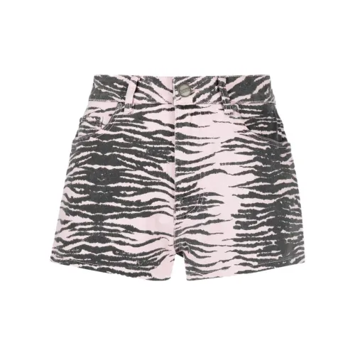 GANNI Denim Shorts Women's Pink